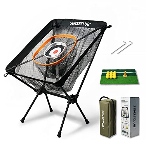 SENSECLUB Golf Chipping Net, Indoor Chipping Net and Mat, Chipping Net Golf Target with Tee and Practice Balls, Backyard Golf Zubehör for Swing Game Golf Gifts SENSECLUB Golf Chipping Net, Indoor Chipping Net and Mat, Chipping Net Golf Target with Tee and Practice Balls, Backyard Golf Zubehör for Swing Game Golf Gifts von SENSECLUB