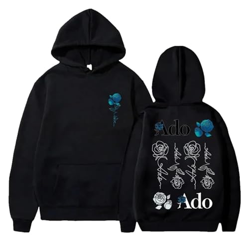 ADO Wish Tour Merch Hoodie 2D Gedruckt Langarm Casual Lose Sweatshirt Kapuzenpullover (Color : 1, Size : 3XL) von SERLA