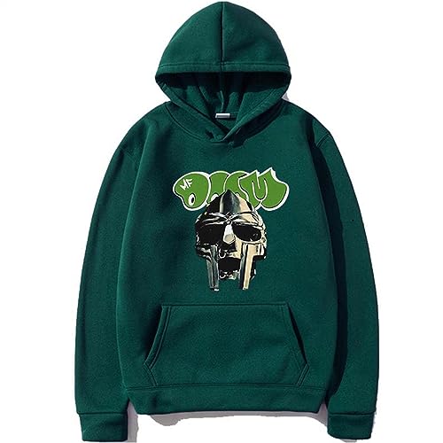 Cartoon MF Doom Hoodie Casual Graphic Männer Frauen Kapuzen Sweatshirt Langarm Pullover Harajuku Streetwear (Color : 7, Size : S) von SERLA