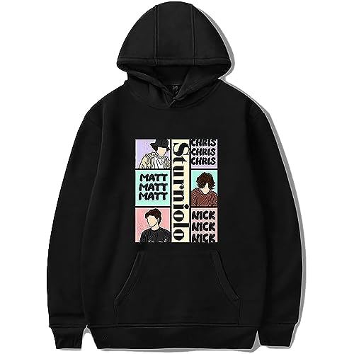 Frühling und Herbst Sturniolo Triplet Print Merch Hoodie Männer Damen Cool Kapuzenpullover Jungen Mädchen Pullover Casual Hoodie (Color : 5, Size : L) von SERLA