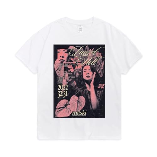 Sommer Mitski Merch Tshirt Unisex, Hip Hop Kurzarm T-Shirt Männer Frauen Streetwear Harajuku Tops (Color : 3, Size : XL) von SERLA