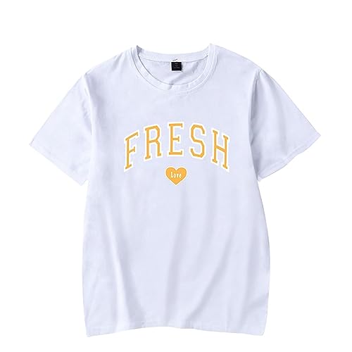 Sturniolo Triplets Merch Frische Liebe Merch Gedruckt Crew Neck T-Shirt Sommer Mode Paar Kurzarm Lose Casual T-Shirt für Männer Frauen (XS-4XL) (Color : 4, Size : L) von SERLA