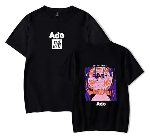 Summer ADO Wish Rundhals T-Shirt Hip Hop Rock Kurzarm T-Shirt Männer Frauen Street Tee Shirt(XS-3XL) (Color : 2, Size : 3XL) von SERLA