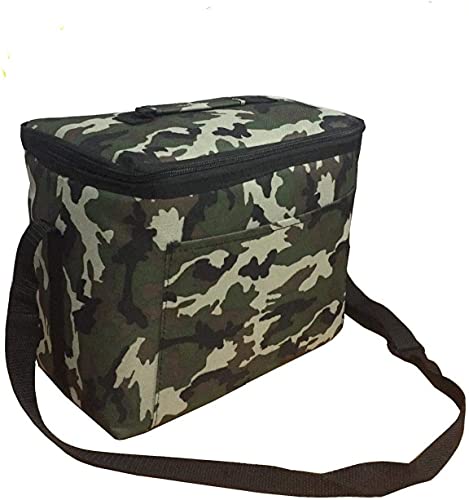 SERVICES Flexibler tragbarer Kühlschrank, 10 l, Kühltasche, Thermaltasche, Camping, Strand, Trinken, Armee, Camouflage von SERVICES