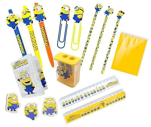Seven Schreibset 9-teilig: Stift, Bleistift, Lineal, Spitzer, Büroklammer Lesezeichen, 3 Radiergummis, Mini-Notizblöcke, gelb, Schreibset für Kinder Seven Schreibset 9-teilig: Stift, Bleistift, Lineal, Spitzer, Büroklammer Lesezeichen, 3 Radiergummis, Mini-Notizblöcke, gelb, Schreibset für Kinder von Seven
