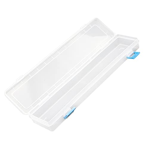 SEWACC 1 Stück Karton Schreibwarenhalter Pinsel-Stift-Etui transparentes Federmäppchen Bleistift-Boxen Stifteboxen schreibwaren Organizer Box zeichnertasche Stifthalter Weiß von SEWACC