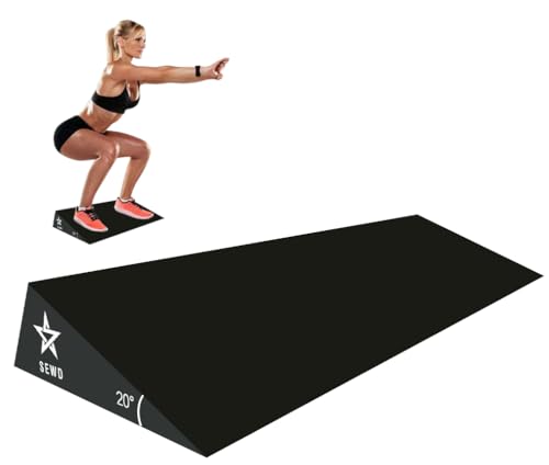 Squat Wedge von SEWD – extra großes 20 Grad schräges Brett für erhöhte Fersenbeugen, Knie über Zehen, Kreuzheben – idealer Kniebeugen-Keilblock für Heim-Fitnessstudio und Personal Trainer. Squat Wedge von SEWD – extra großes 20 Grad schräges Brett für erhöhte Fersenbeugen, Knie über Zehen, Kreuzheben – idealer Kniebeugen-Keilblock für Heim-Fitnessstudio und Personal Trainer. von SEWD