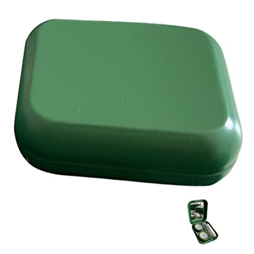 SEWOART 1 Satz Kontaktlinsenbehälter Lenses case Farbige Kontaktlinsenbox Kontaktlinsenorganizer Kontaktlinsenbox für die Hosentasche Objektivbehälter Linsenhalter Plastik Green von SEWOART