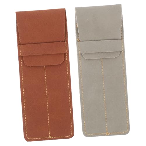 SEWOART 2st Etui Stift Schutztasche Einzelne Federtasche Stifttaschen Für Verpackungszwecke Kugelschreibertasche Füllfederhaltertasche Taschen Für Füllfederhalter Stifthalter Leder von SEWOART