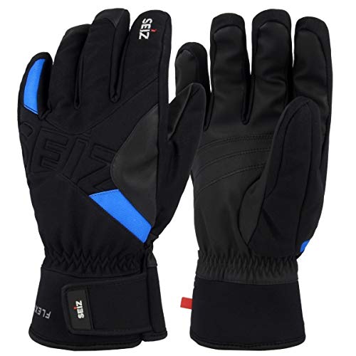 SEiZ Erwachsene Flexible Handschuhe, Schwarz/Blau, 9.5 SEiZ Erwachsene Flexible Handschuhe, Schwarz/Blau, 9.5 von SEiZ
