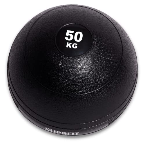 SUPRFIT - Medizinball 50kg - Speziell gummierter Slamball mit griffiger & Rutschfester PVC Oberfläche - Power Ball für Übungen im Schnellkraft- & Kraftausdauertraining ohne zurückprallen vom Boden von SF SUPRFIT