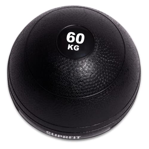 SUPRFIT - Medizinball 60kg - Speziell gummierter Slamball mit griffiger & Rutschfester PVC Oberfläche - Power Ball für Übungen im Schnellkraft- & Kraftausdauertraining ohne zurückprallen vom Boden von SF SUPRFIT