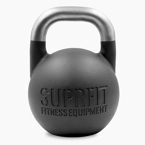 SUPRFIT – Pro Competition Kettlebells 36 kg – genormte Wettkampf Kugelhantel aus massivem Stahleinzelguss für Kraft- & Crosstraining – mit Farbcodierung zur besseren Unterscheidung der Gewichte von SF SUPRFIT