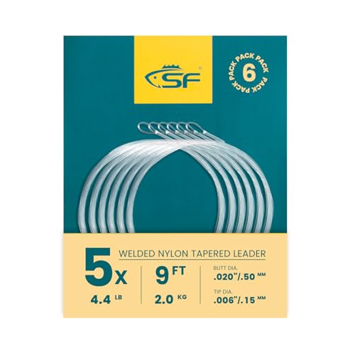 SF Fliegenfischen Vorfach mit Geschweißtem Knoten Fliegenschnur Angelschnur Konisch # 9ft -5X # 6 Stücke SF Fliegenfischen Vorfach mit Geschweißtem Knoten Fliegenschnur Angelschnur Konisch # 9ft -5X # 6 Stücke von SF