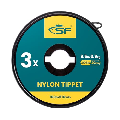 SF Monofilament Tippet Line Fliegenfischen Tippets Leaders Forellen aus Nylon Transparent # 100M 3X # 1 Stück SF Monofilament Tippet Line Fliegenfischen Tippets Leaders Forellen aus Nylon Transparent # 100M 3X # 1 Stück von SF