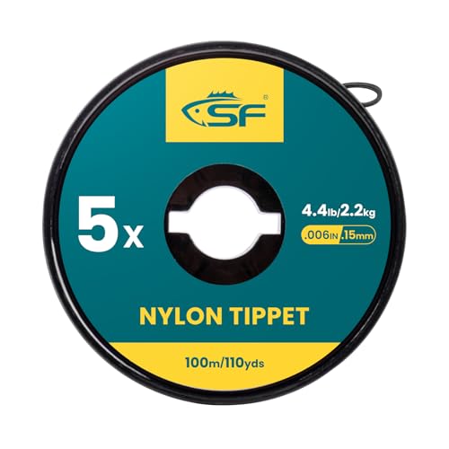 SF Monofilament Tippet Line Fliegenfischen Tippets Leaders Forellen aus Nylon Transparent # 100M 5X # 1 Stück SF Monofilament Tippet Line Fliegenfischen Tippets Leaders Forellen aus Nylon Transparent # 100M 5X # 1 Stück von SF