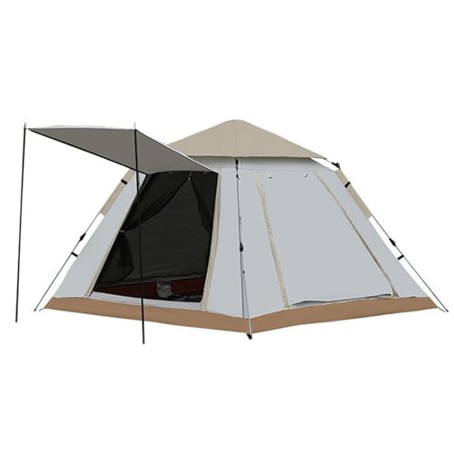 SFKLYU 3/4, 4/8 Personen Instant Kabinenzelt Tragbares Pop Up Zelt Wetterfestes Zelt mit Regendach für Camping Wandern Bergsteigen,A1,S von SFKLYU