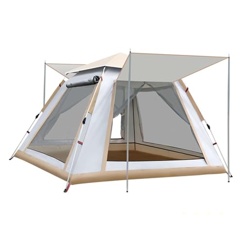SFKLYU Campingzelt Wetterfestes Zelt in 5 Minuten Aufgebaut 4/6 Personen Quadratisches Zelt mit Verhedderungssicheren Stangen für Camping, Festivals,A2,L von SFKLYU