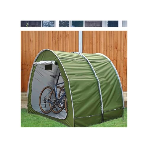 Fahrradabdeckung Zelt Scooter Shelter， 2 PCS Können Gespleißt Werden for 2/3/4/5 Bikes Rasenmäher Schuppen(Green) von SFQEVHRZ