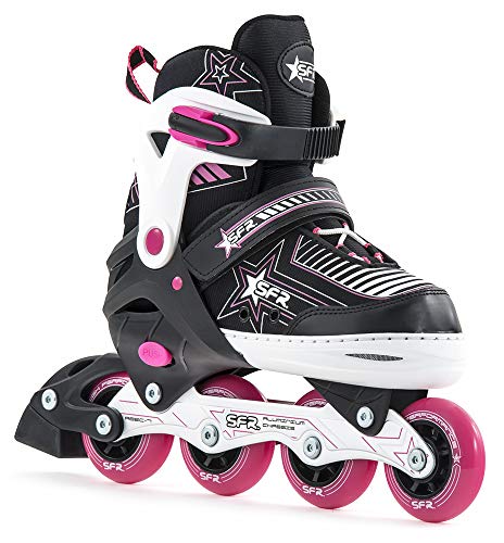 SFR Unisex Kinder RS480, Einstellbar Inline Skates Schlittschuhe, Pink (Pink), 30.5-34 EU SFR Unisex Kinder RS480, Einstellbar Inline Skates Schlittschuhe, Pink (Pink), 30.5-34 EU von SFR