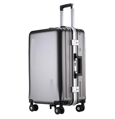 SFTBFGG Handgepäckkoffer, Aluminiumrahmen, USB-aufladbares Gepäck, Hartschalenkoffer mit Rollen, Reisetasche von SFTBFGG