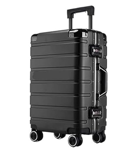 SFTBFGG Handgepäckkoffer, zweireihig, mit Schwenkrädern, tragbares Reisegepäck, Koffer mit Doppelkombinationsschloss, Reisetasche von SFTBFGG