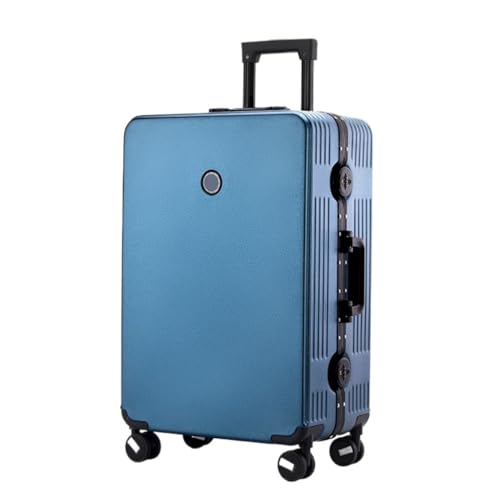 Reisekoffer Koffer, Aluminiumrahmen, Universal-Rad-Trolley, Business-Koffer, Herren-Passwort-Boarding-Koffer Trolley (Color : Blue, Size : 20in) von SFYYML