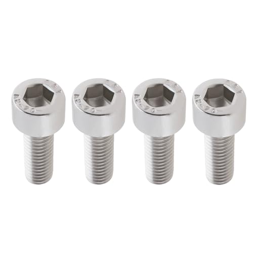 SG Store 4-teiliges Ersatzteil für die Kurbelarm-Klemmschraube für Fahrräder 304 Edelstahl M6 X 18 Mm Klemmschraube Kompatibel mit Shimano Ultegra HollowTech SG Store 4-teiliges Ersatzteil für die Kurbelarm-Klemmschraube für Fahrräder 304 Edelstahl M6 X 18 Mm Klemmschraube Kompatibel mit Shimano Ultegra HollowTech von SG Store