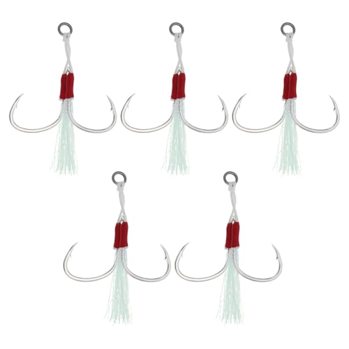 SG Store 5 Stücke Rot Doppel Jigging Assist Haken Salzwasser Dancing Stinger Jigging Haken Für Alle Arten Von Jigging Vertikale Jigging Köder Salzwasser Jigging SG Store 5 Stücke Rot Doppel Jigging Assist Haken Salzwasser Dancing Stinger Jigging Haken Für Alle Arten Von Jigging Vertikale Jigging Köder Salzwasser Jigging von SG Store
