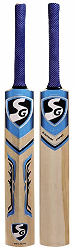 SG Boundary Xtreme Cricket Bat for Mens and Boys (Beige, Size -5) | Material: Kashmir Willow | Lightweight | Free Cover | for Intermediate Player | Ideal for Leather Ball von SG