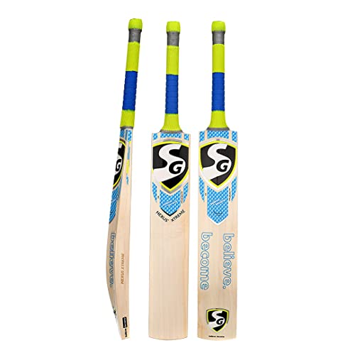 SG Nexus Xtreme Cricketschläger aus englischer Weide, Größe 5, Lederball von SG