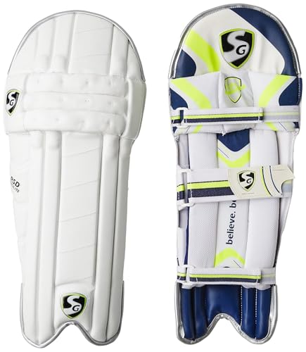 SG RSD Prolite Batting Leg Guard for Men & Boys | Colour: White | Size: Youth | for Left-Hand Batsman | Closure Type: Hook and Loop | Leg Protection for Cricket | Cricket Safety Gear | Cricket Pads SG RSD Prolite Batting Leg Guard for Men & Boys | Colour: White | Size: Youth | for Left-Hand Batsman | Closure Type: Hook and Loop | Leg Protection for Cricket | Cricket Safety Gear | Cricket Pads von SG