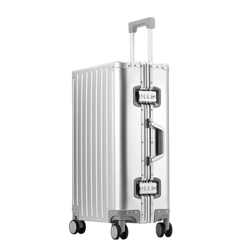 Handgepäckkoffer, Gepäck, Koffer, Legierung, Trolley-Koffer, Metall, leise, Universalrad, Gepäck, Handgepäck, Handgepäck, 66 cm (D 66 cm) von SGKOMN