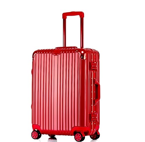 SGKOMN Handgepäckkoffer, Reisegepäck, Koffer-Spinner mit Rollen, Hartschalen-Handgepäckkoffer für die Reise, Handgepäck(Rosso 24in) von SGKOMN