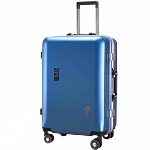 SGKOMN Smart Reise-Trolley-Koffer, multifunktional, wiederaufladbar, ultra-leise, Universal-Rollkoffer, Dreifaltigkeits-Zahlenschloss (Blau 39 x 24 x 60 cm) von SGKOMN