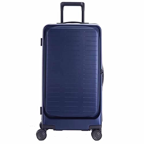 SGKOMN Trolley-Gepäck Großraum-Trolley-Gepäck mit 360-Grad-Universalrädern und Aluminiumrahmen, Zahlenschloss, selbsteinstellendes Trolley-Gepäck(Blue 43 * 36 * 70CM) von SGKOMN