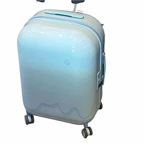 SGKOMN Trolley-Koffer, Höhenkoffer, Aufladen mit Getränkehalter, Zoll-Kombinationsschloss, Universal-Radkoffer (blau, 50 x 36 x 27 cm) von SGKOMN