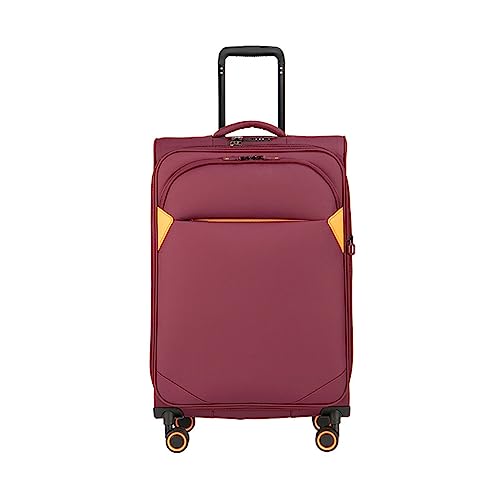 SGKOMN Ultraleichtes Gepäck, Bordtrolley, Universal-Rollkoffer, erweiterbares Gepäck mit großer Kapazität, Schloss, 20 Zoll, 24 Zoll, 29 Zoll Handgepäck(Red 20 inches) von SGKOMN