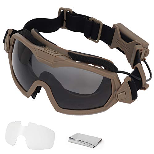 WISEONUS Taktische Airsoft Paintball Gläser Antibeschlag Schutzbrille für Snowboard Ski Jagd Schießen Fahrrad Sport CS von WISEONUS
