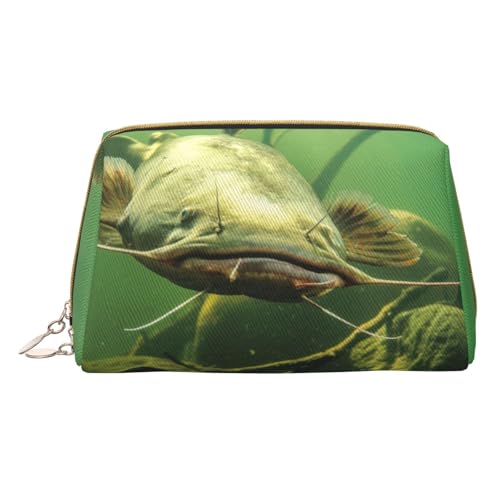 Unterwasser-Make-up-Tasche für Reisen, Leder-Kosmetiktasche, tragbare Kulturbeutel, Kosmetikkoffer für Damen und Herren, weiß, Einheitsgröße von SGZLZBWK