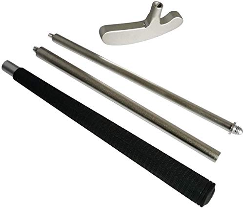 SGerste Golf-Putter mit 3 Abschnitten, zusammenklappbar, für Rechts- und Linkshänder, tragbar, Reise-Putter, Golfschläger, Zubehör, Geschenk von SGerste