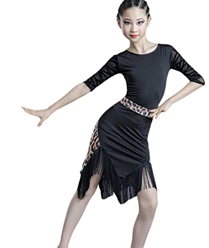 SHADIOA Mädchen Latin Dance Kleid Modern Ballroom Fringe Mädchenkostüm Quaste Fringe Salsa Tango Dance Wear Performance Kleider zum Tanzen,B,M SHADIOA Mädchen Latin Dance Kleid Modern Ballroom Fringe Mädchenkostüm Quaste Fringe Salsa Tango Dance Wear Performance Kleider zum Tanzen,B,M von SHADIOA