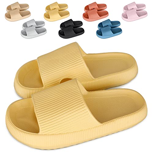 Cozislides Original Cosify Wolken Slipper Cloudyzz Schlappen Super Weiche Airfloppy Hausschuhe Rutschfeste Pantoletten Unisex Badelatschen Offener Zehentranner Sommer Flip Flops yellow 44/45 Cozislides Original Cosify Wolken Slipper Cloudyzz Schlappen Super Weiche Airfloppy Hausschuhe Rutschfeste Pantoletten Unisex Badelatschen Offener Zehentranner Sommer Flip Flops yellow 44/45 von SHAINE