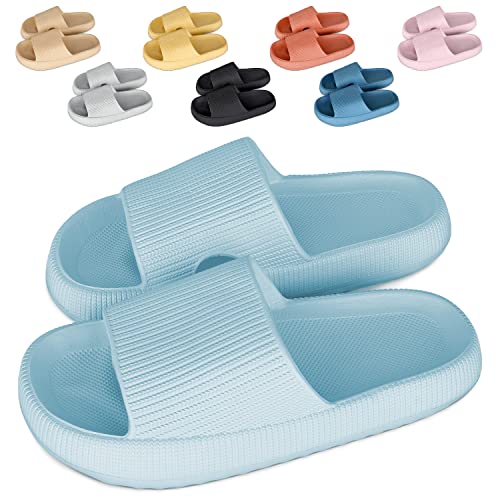 Cozislides Original Cosify Wolken Slipper Cloudyzz Schlappen Super Weiche Airfloppy Hausschuhe Rutschfeste Pantoletten Unisex Badelatschen Offener Zehentranner Sommer Flip Flops Sky Blue 36/37 Cozislides Original Cosify Wolken Slipper Cloudyzz Schlappen Super Weiche Airfloppy Hausschuhe Rutschfeste Pantoletten Unisex Badelatschen Offener Zehentranner Sommer Flip Flops Sky Blue 36/37 von SHAINE