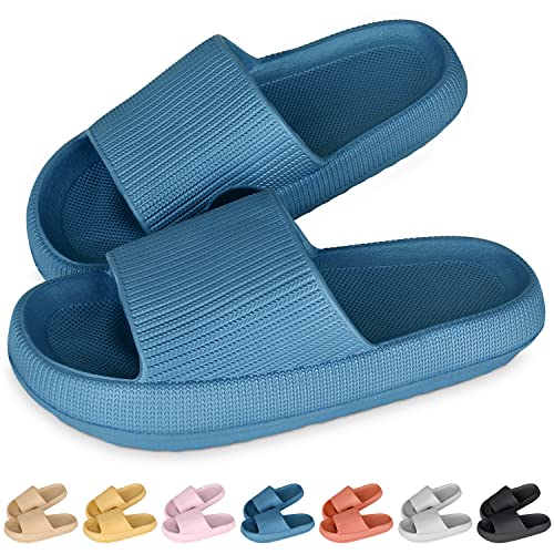 Cozislides Original Slippers Cloudyzz Schlappen Wolke Hausschuhe Gummi Home Slippers Badeschuhe rutschfeste Pantoletten Sommer Garten Badelatschen Flip Flops für Damen Herren Blau 42/43 EU Cozislides Original Slippers Cloudyzz Schlappen Wolke Hausschuhe Gummi Home Slippers Badeschuhe rutschfeste Pantoletten Sommer Garten Badelatschen Flip Flops für Damen Herren Blau 42/43 EU von SHAINE