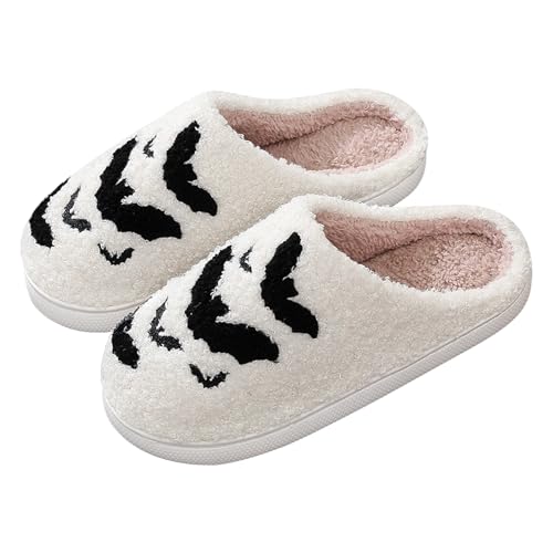 Hausschuhe Damen Herren Winter, Plüsch Pantoffeln Frauen, Flauschige Warme Slippers, Kuschelig Rutschfeste Plüschhausschuhe für Indoor Outdoor, Hauspantoffeln für Halloween Weihnachten, 38/39EU Hausschuhe Damen Herren Winter, Plüsch Pantoffeln Frauen, Flauschige Warme Slippers, Kuschelig Rutschfeste Plüschhausschuhe für Indoor Outdoor, Hauspantoffeln für Halloween Weihnachten, 38/39EU von SHAINE
