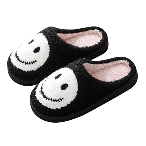 Hausschuhe Damen Herren Winter, Plüsch Pantoffeln Frauen, Flauschige Warme Slippers, Kuschelig Rutschfeste Plüschhausschuhe für Indoor Outdoor, Hauspantoffeln für Halloween Weihnachten, 40/41EU von SHAINE