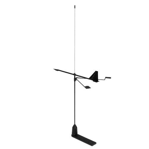 Shakespeare Hawk Antenne aus Edelstahl mit Windanzeiger, Schwarz, 0,9 m von SHAKESPEARE