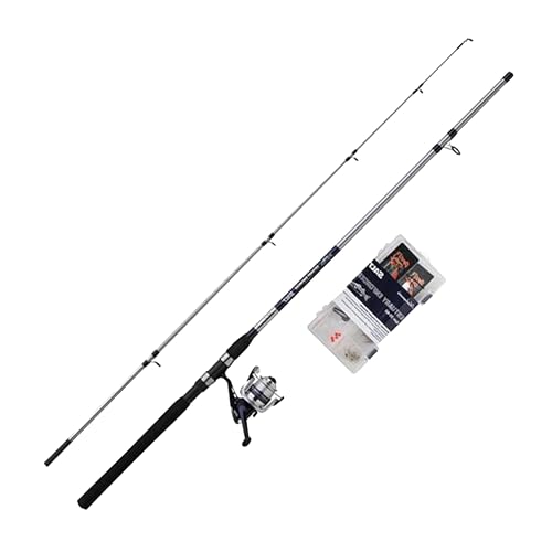 Shakespeare Salt Estuary Enforcer Combo Set, Angelrute und Rolle Combo, Spinn-Kombination, Hartschalenkoffer, Köder und Endgerät, Meeresangeln, Blau & Weiß, 2,40 m | 20-60 g Shakespeare Salt Estuary Enforcer Combo Set, Angelrute und Rolle Combo, Spinn-Kombination, Hartschalenkoffer, Köder und Endgerät, Meeresangeln, Blau & Weiß, 2,40 m | 20-60 g von SHAKESPEARE