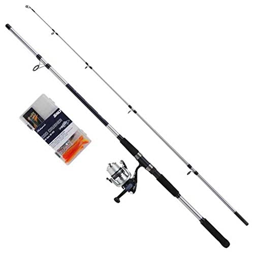 Shakespeare Salt Dorschzerkleinerer Kombi-Set, Angelrute und Rolle, Spinning-Kombination inklusive Hartschalenkoffer, Köder und Endgerät, Inshore/Nearshore-Angeln, Dorsch, Blau & Weiß, 2,40 m, 30-120 Shakespeare Salt Dorschzerkleinerer Kombi-Set, Angelrute und Rolle, Spinning-Kombination inklusive Hartschalenkoffer, Köder und Endgerät, Inshore/Nearshore-Angeln, Dorsch, Blau & Weiß, 2,40 m, 30-120 von SHAKESPEARE